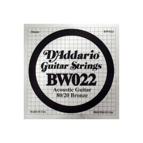 D'addario BW022 80/20 Bronze Wound 022 Sol Akustik Tek Tel
