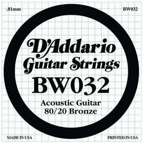 D'addario BW032 Akustik Gitar Tek Teli