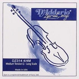 D'addario DZ314 Zyex G Sol 4-4M Tek Keman Teli