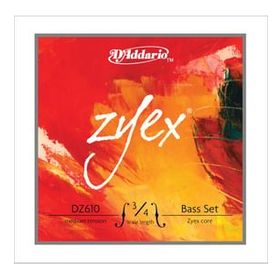 D'addario DZ610 3/4M Zyex 3/4 Scale Medıum Tensıon Kontrabas Tel Seti