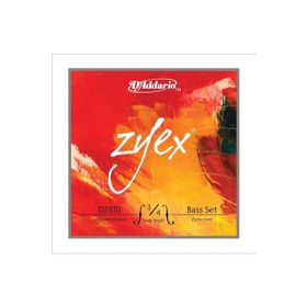 D'addario DZ610 3/4M Zyex 3/4 Scale Medıum Tensıon Kontrabas Tel Seti