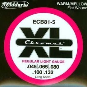 D'addario ECB815 5 Telli Soft Long 0.45 Bas Tel Set
