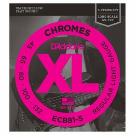 D'addario ECB815 5 Telli Soft Long 0.45 Bas Tel Set