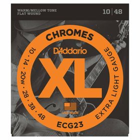 D'addario ECG23 Xlite Krom Jazz 10 Elektro Tel Set
