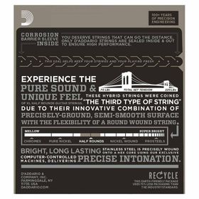 D'addario EHR310 Half Round Super Light 010 Elektro Tel Set