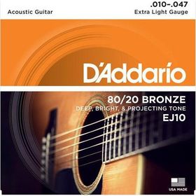 Daddario EJ10 Light Akustik Gitar Takım Tel