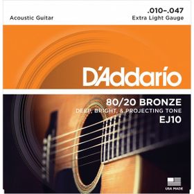 Daddario EJ10 Light Akustik Gitar Takım Tel