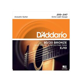 Daddario EJ10 Light Akustik Gitar Takım Tel