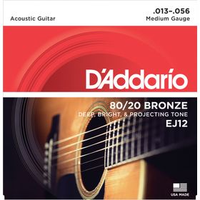 D'addario EJ12 Medium 0.13 Akustik Tel Set