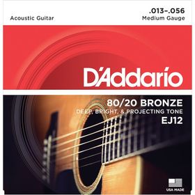 D'addario EJ12 Medium 0.13 Akustik Tel Set