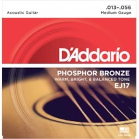 D'addario EJ17 Bronze Med Akustik Tel Set