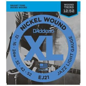 D'addario EJ21 Xl Jazzlite .012 Elektro Tel Set