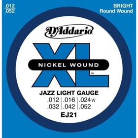 D'addario EJ21 Xl Jazzlite .012 Elektro Tel Set