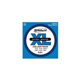 D'addario EJ21 Xl Jazzlite .012 Elektro Tel Set