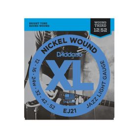 D'addario EJ21 Xl Jazzlite .012 Elektro Tel Set