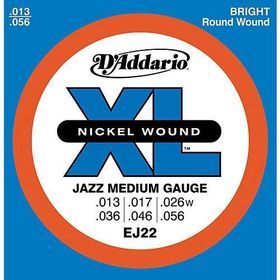 D'addario EJ22 Xl Jazz Med Elektro Tel Set