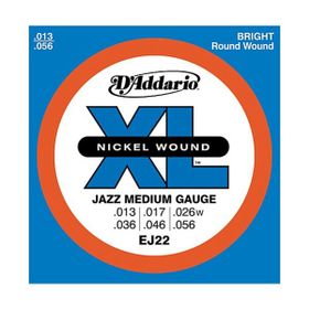 D'addario EJ22 Xl Jazz Med Elektro Tel Set