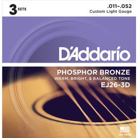 D'addario EJ26-3D Akustik Gitar Tel Seti