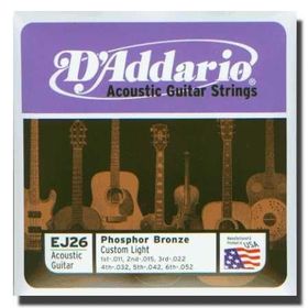 D'addario EJ26 Phosphor Bronze Akustik Gitar Seti