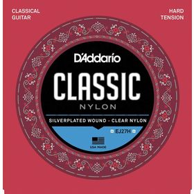 D'addario EJ27H Naylon Hard Tension Silver Klasik Tel Set