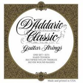 D'addario EJ31 Hard Tension Silver Klasik Tel Set