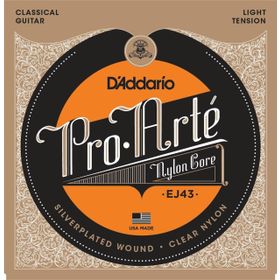 D'addario EJ43 Light Tension Silver Klasik Tel Set
