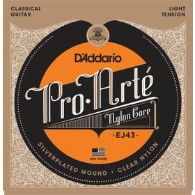 D'addario EJ43 Light Tension Silver Klasik Tel Set