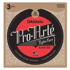 D'addario EJ45-3D Pro-Arte Silve 3'lü Paket Klasik Gitar Tel Seti