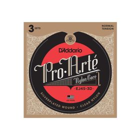 D'addario EJ45-3D Pro-Arte Silve 3'lü Paket Klasik Gitar Tel Seti