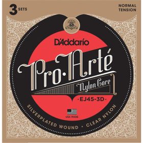 D'addario EJ45-3D Pro-Arte Silve 3'lü Paket Klasik Gitar Tel Seti