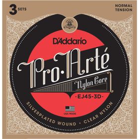 D'addario EJ453D Pro Arte Normal 3'lü Paket Klasik Tel