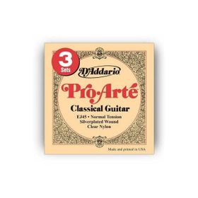 D'addario EJ453D Pro Arte Normal 3'lü Paket Klasik Tel