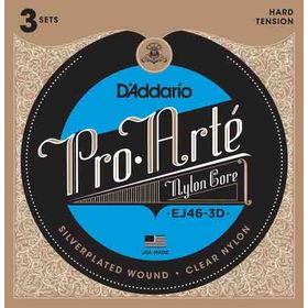 D'addario EJ46-3D Pro-Arte Silver 3'lü Paket Klasik Gitar Tel Seti