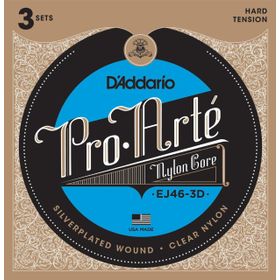 D'addario EJ463D Pro Arte Hard 3'lü Paket Klasik Tel