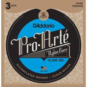 D'addario EJ463D Pro Arte Hard 3'lü Paket Klasik Tel