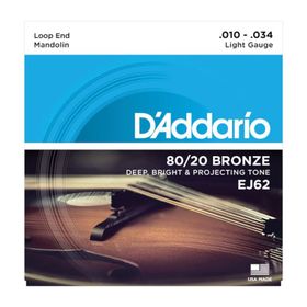 D'addario EJ62 Mandolin Tel Seti