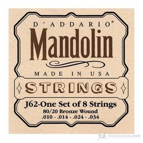 D'addario EJ62 Mandolin Tel Seti