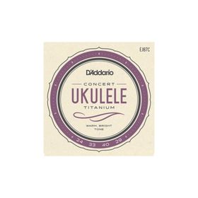 D'addario Ej87C Ukulele Concert Tıtanıum Warm Brıght T Tel Seti