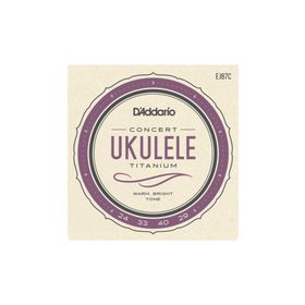 D'addario Ej87C Ukulele Concert Tıtanıum Warm Brıght T Tel Seti