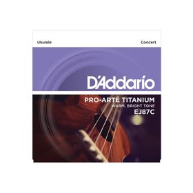 D'addario Ej87C Ukulele Concert Tıtanıum Warm Brıght T Tel Seti