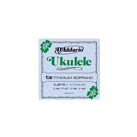 D'addario EJ87S Soprano Ukulele Tel Seti