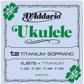 D'addario EJ87S Soprano Ukulele Tel Seti