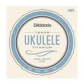 D'addario EJ87T Titanium Warm Bright Tenor Ukulele Tel Seti