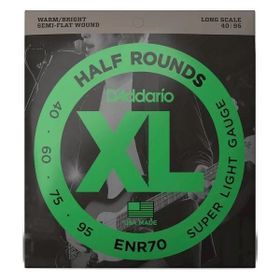 D'addario ENR70 Half Round Bass Regular Light Bas Gitar Tel Seti