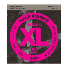 D'addario ENR71 Half Rounds Medium Bas Tel Set