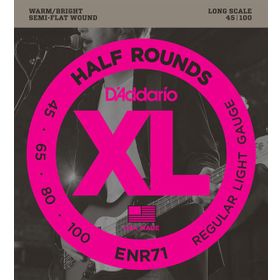 D'addario ENR71 Half Rounds Medium Bas Tel Set