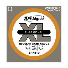 D'addario EPN110 Pure Nickel Regular Light, 10-45 Takım Tel