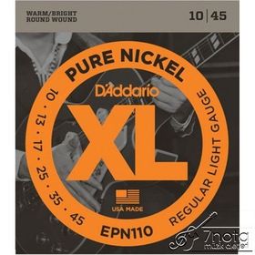 D'addario EPN110 Pure Nickel Regular Light, 10-45 Takım Tel