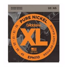 D'addario EPN110 Pure Nickel Regular Light, 10-45 Takım Tel