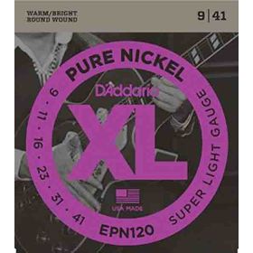 D'addario EPN120 Xl Pure Nickel 9-41 Sup Elektro Gitar Tel Seti